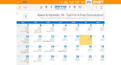 Desktop Screenshot of calendar.2net.co.il